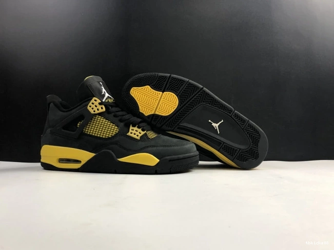 Cheap TBkick Air 4 Jordan Retro Thunder 308497-008 0810